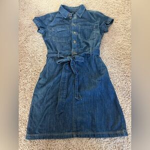 J Crew Denim Button-Up Dress